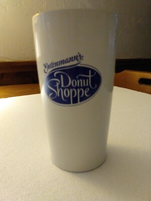 ENTENMANN'S DONUT SHOPPE INSULATED METAL MUG ( MISSING TOP )