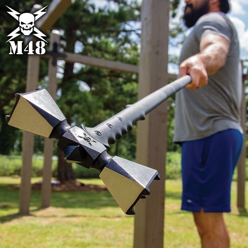 M48 Double-Headed War Hammer XL And Sheath | 2Cr13 Stainless Steel Head - Picture 7 of 8