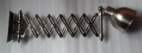 Industrial Scissor Lamp Marine Style Nautical Light Nickel Polish Home Decor
