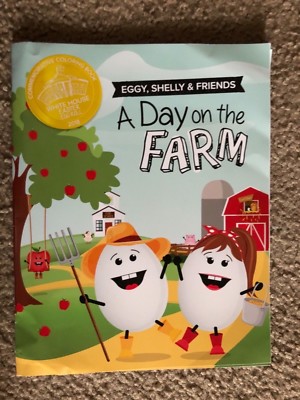 2018 A Day on the Farm Eggy, Shelly Commemorative Easter Egg Roll Coloring Book