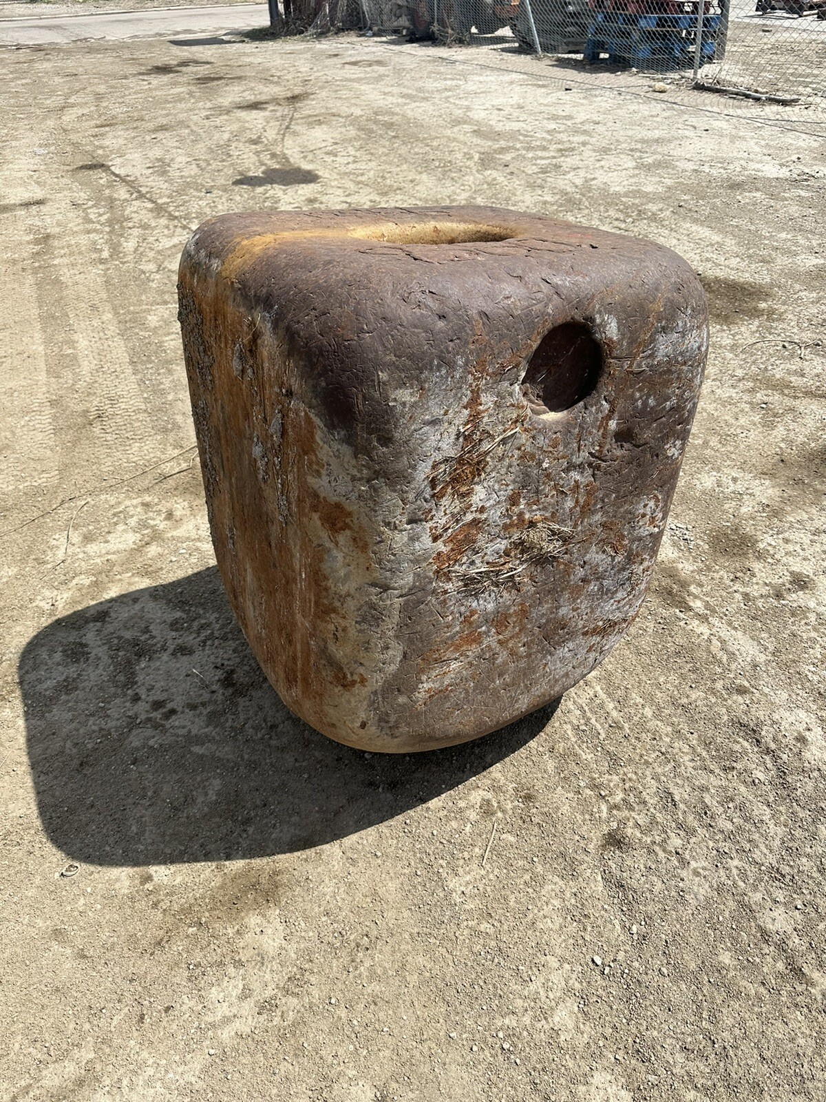 Wrecking ball square shape 9,080 lbs, demolition ball, concrete