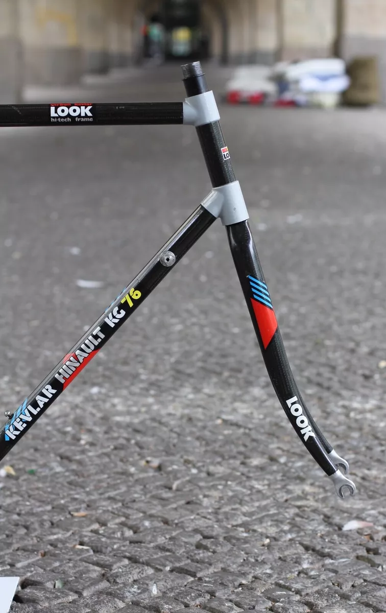 Look KG 76 Hinault Kevlar Carbon Frame Fork 59 cm 1 981g Vintage Oe Bernar