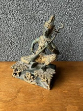 Buddha Chinese Japanese Asian Mid Century Mcm vintage Metal Iron Brass Era Thai