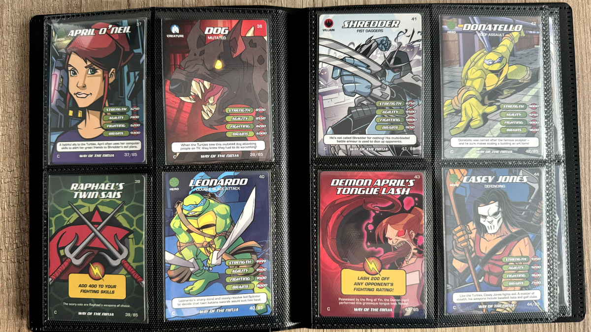 COMPLETE TEENAGE MUTANT NINJA TURTLES WAY OF NINJA CARDS