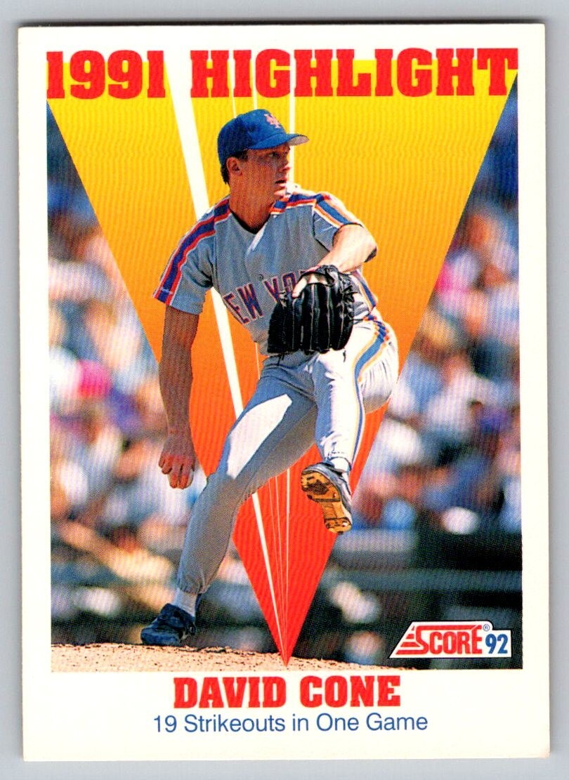 1992 Score - 1991 Highlight #795 David Cone