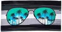 Sunglass Beach Towel Color: Blue Sunglass Beach Towel Color: Blue