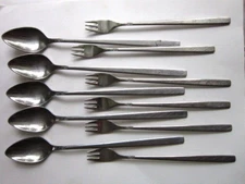 Oneida Melissa 5 Iced Teaspoons 6 Seafood Cocktail Forks - 11 Pieces Rogers 1881