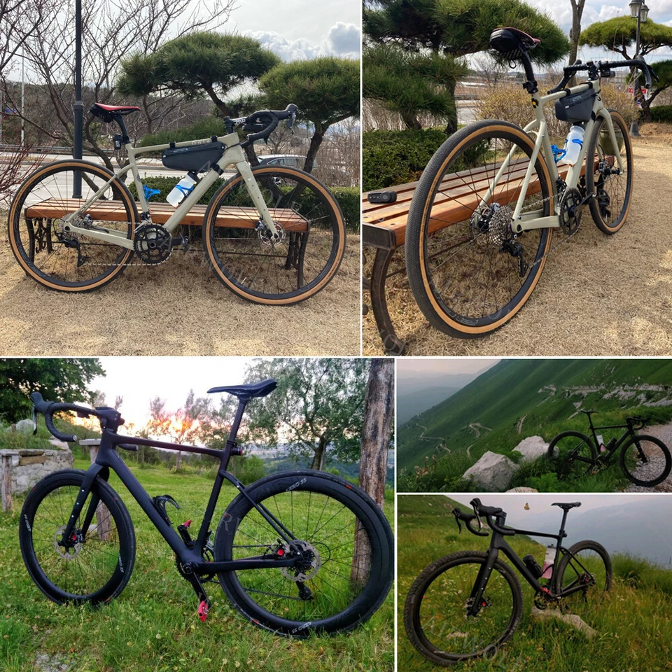 AIRWOLF 700*45c Kohlefaser Carbon Gravel Fahrrad Rahmen Rennrad Reiserad Fahrräd - Bild 3 von 4