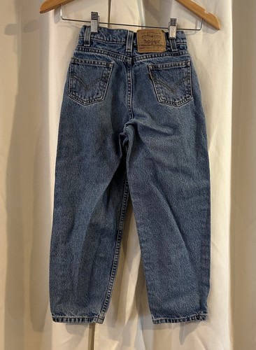 Vintage Little Levis 550 Relaxed Fit Jeans Toddler Size 7 Slim Orange Tab 90s - Picture 3 of 7
