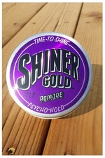 Shiner Gold Pomade 4 Oz Psycho Strong Hold Wax Gel Hair Styling Barber USA NEW
