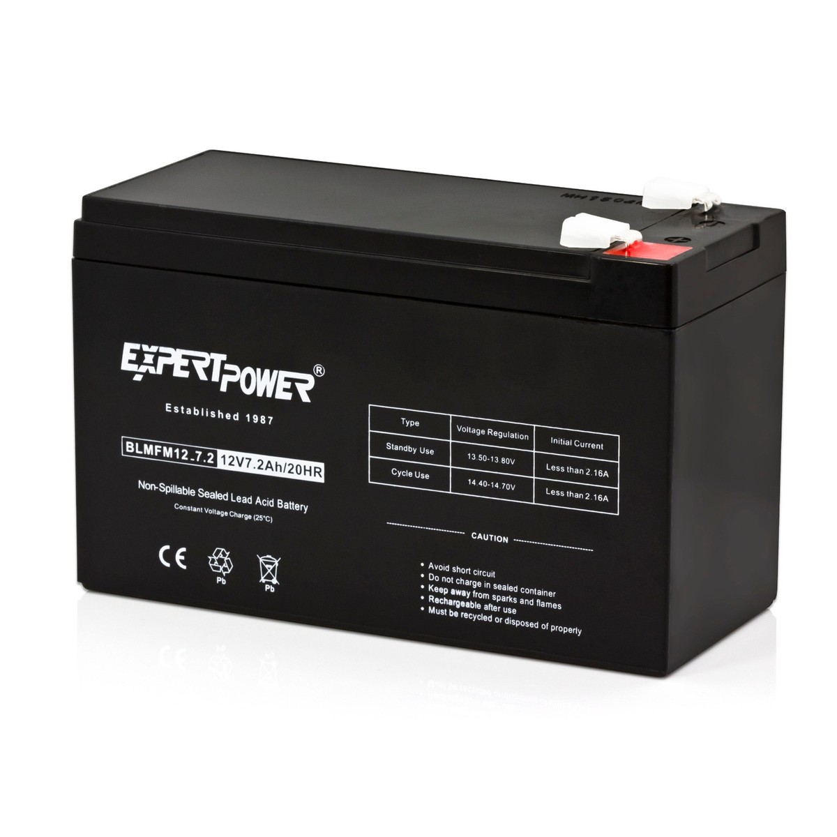 4 PACK - 12VOLT 7.2AH SEALED LEAD ACID BATTERY AGM RECHARGEABLE F2
