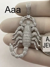 925 Solid Sterling silver Cubic Zirconia SCORPION Pendant