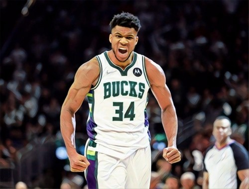 Classic Sports Prints -Giannis Antetokounmpo-Bucks- Canvas Print - Ready to Hang - 第 1/3 張圖片