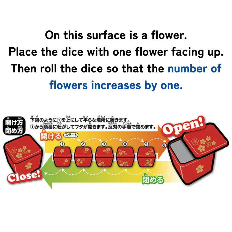 Caja de seguridad japonesa tradicional truco de dados Karakuri rompecabezas rojo mecanismos especiales Foto 2 de 4