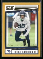 Reggie Roberson Jr. 2022 Score Gold #397 Rookie Tennessee Titans