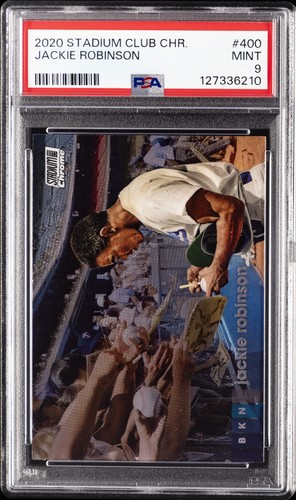 2020 STADIUM CLUB CHROME #400 JACKIE ROBINSON PSA 9