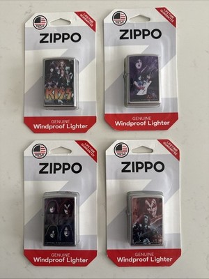 Lot Of 4 RARE NEW Zippo Kiss Band Rock And Roll - Limited Edition