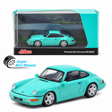 Tarmac Works x Schuco 1:64 Porsche 911 Carrera RS (964) – Mint Green