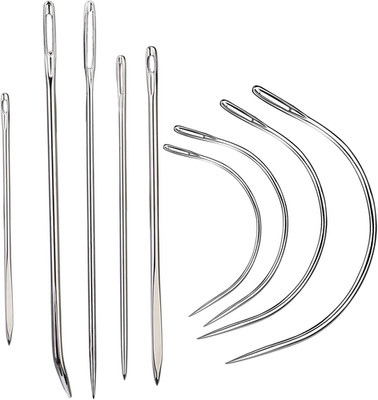 9 Pcs Heavy Duty Hand Sewing Needles Kit, Leather Sewing Needles