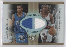 2006-07 Reflections Fabric Dual Copper 32/50 Jameer Nelson Sebastian Telfair 0p5