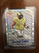 Tommy Togiai 2018 Leaf All American Bowl Auto Ohio State 1/1 Shimmer 