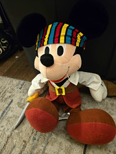 Disney Mickey Mouse Pirate Plush Stuffed Doll w/ Sword Medium 14-24" 2012