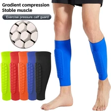 1Pcs Soccer Shin Guards Soccer with Honeycomb Pads Ski Shin Pad for Youth Adults
