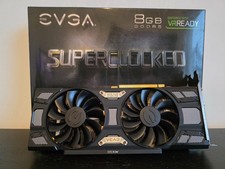 EVGA GeForce GTX 1070 SC Gaming GPU ACX 3.0 Graphics Card 8GB DDR5 BLACK EDITION