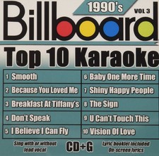 Billboard Karaoke Billboard Top-10 1990's Vol. 3 10 10-song G CD  UK IMPORT 