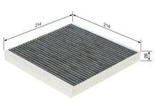 INNENRAUMFILTER POLLENFILTER FÜR SMART FORTWO COUPE (451) - BOSCH 1 987 432 499