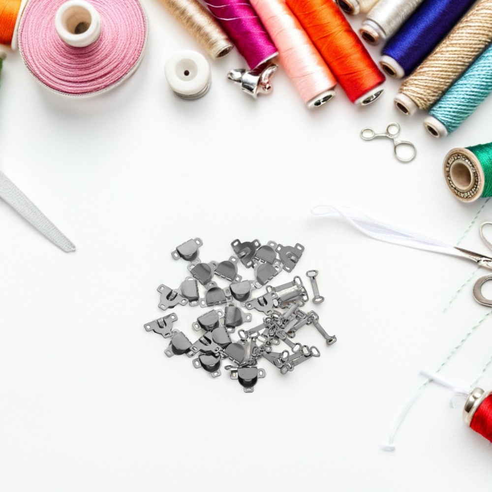 40 Sets Sewing Snaps and Fasteners Clothing Bra Hook Replacement
