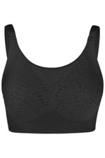 Rhonda Shear Women's All-Over Lace Gel Bra w Back Closure Black