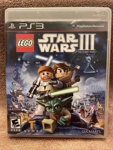 LEGO Star Wars III: The Clone Wars (Sony PlayStation 3, 2011) CIB