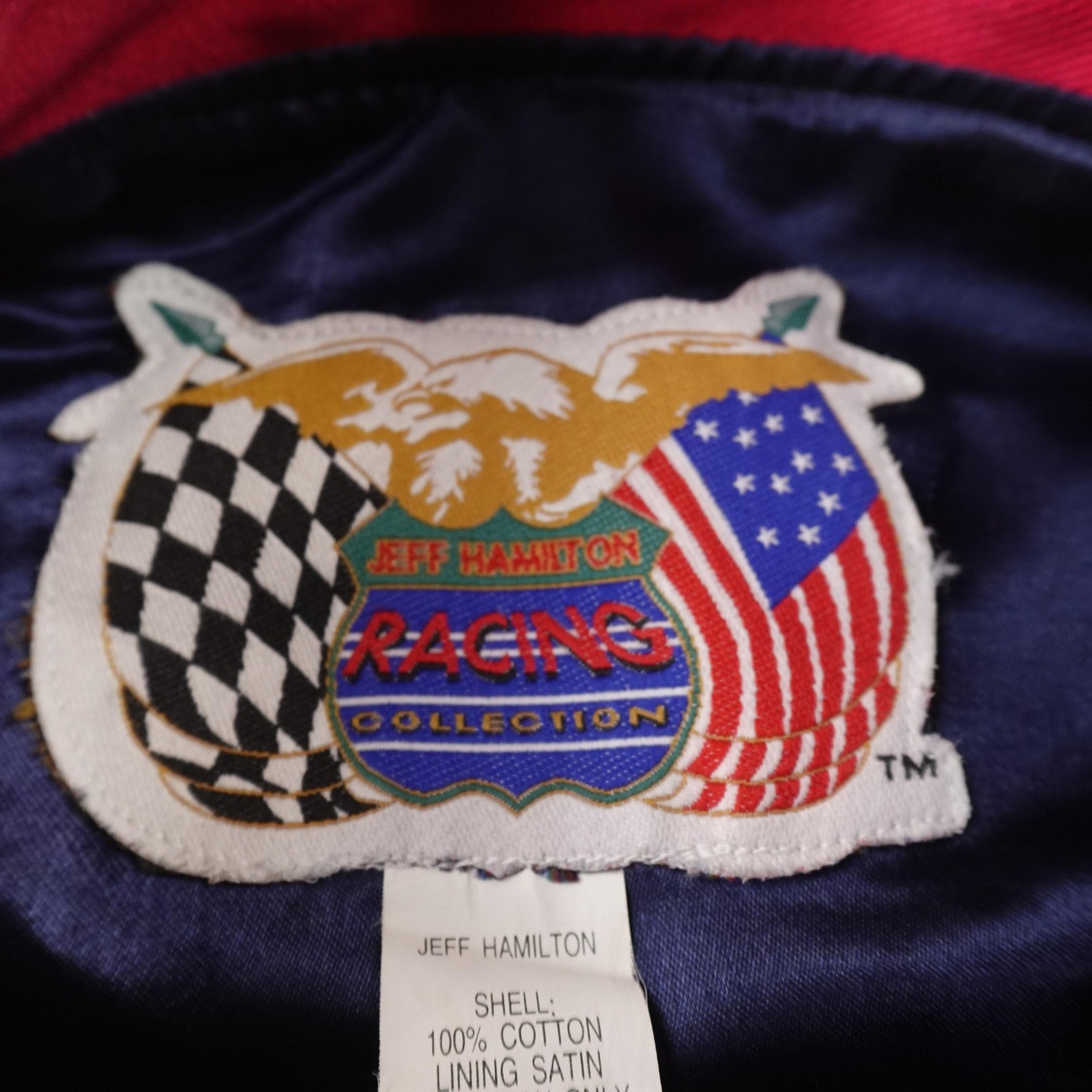 VTG Mark Martin Jacket Mens L Jeff Hamilton NASCAR Valvoline Racing Car 6 90s