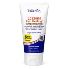 TriDerma Eczema Cream Fast Healing Eczema Relief for Face and Body, 6.0 Ounce...