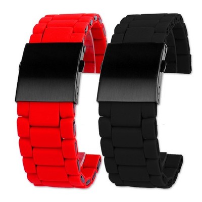 For Casio PROTREK PRG-650 PRW-6600 PRG600 Silicone Stainless Steel Watch Strap