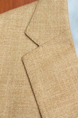 TOM JAMES Bespoke Royal Classic Gold Barleycorn Sport Coat 40R