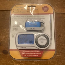 Taylor 1479-82 Wireless Thermometer with Remote Pager Plus Timer