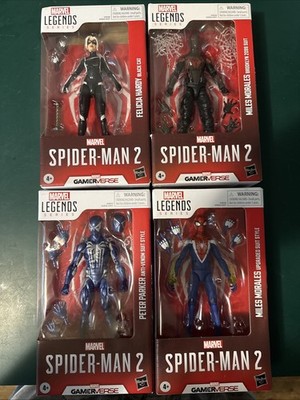 Marvel Legends Spider Man 2 Set Of 4 Figures-Spider Man, Miles, And Black Cat!