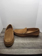 Frye Mason Venetian Slip On Loafer Men's Sz 12 Tan Leather Boat Deck Shoe New