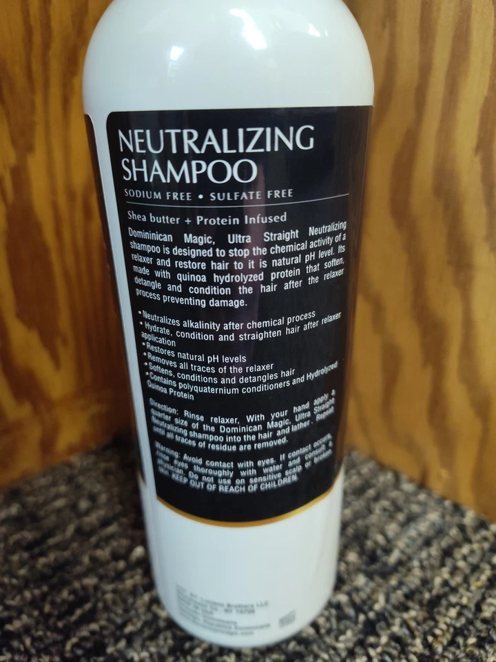 Champú neutralizante con infusión de proteínas ultra recto Dominican Magic Foto 2 de 3
