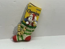 Vintage 1991 Enesco Christmas Cheer Ornament Featuring Box Of Cheerios