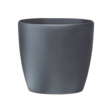Brussels Round Wheels 40cm Anthracite Pot Eco Friendly Mobile Planter for Plants