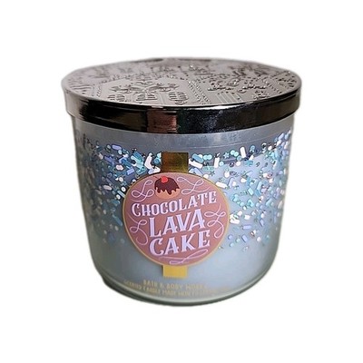 New Bath & Body Works Chocolate Lava Cake 3 Wick Candle 14.5 oz Essential Oils