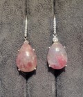 Sterling Silver Unicorn Tourmaline Teardrop Earrings — photo 1