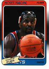 1988-89  FLEER /  MOSES MALONE CARD