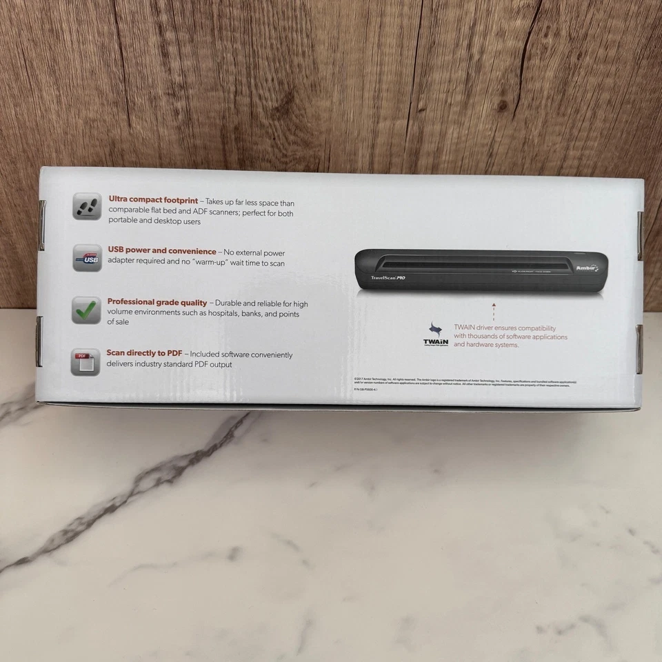 Ambir TravelScan Pro Simplex Document & ID Card Scanner Portable USB - Image 2 of 4