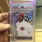 2000 Pacific Prism Ken Griffey Jr. #133 Drops Silver Reds PSA 8