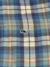 Vineyard Vines Slim Fit Tucker L/S Flannel Shirt Multi-Plaid Men's Sz 2XL/XXL