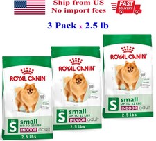 3 Pack Royal Canin Size Health Nutrition Small Indoor Adult Dry Dog Food, 2.5 lb